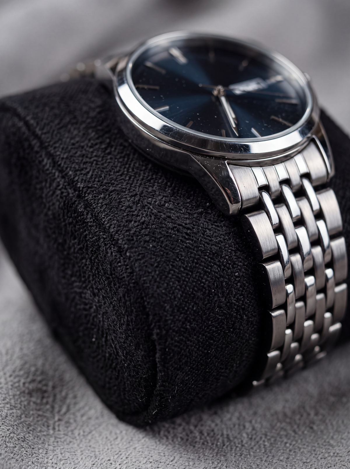 Boîte à Montre Homme 1 Montre Coussin Amovible Noir – Étui Roulé Voyage