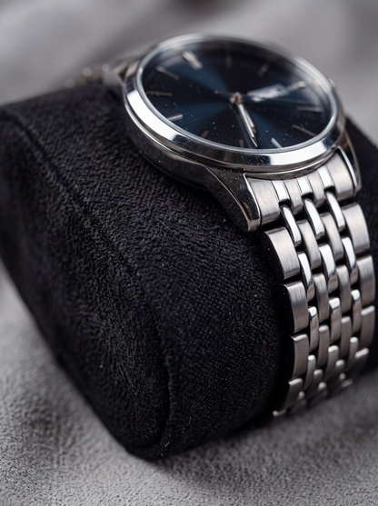 Boîte à Montre Homme 1 Montre Coussin Amovible Noir – Étui Roulé Voyage