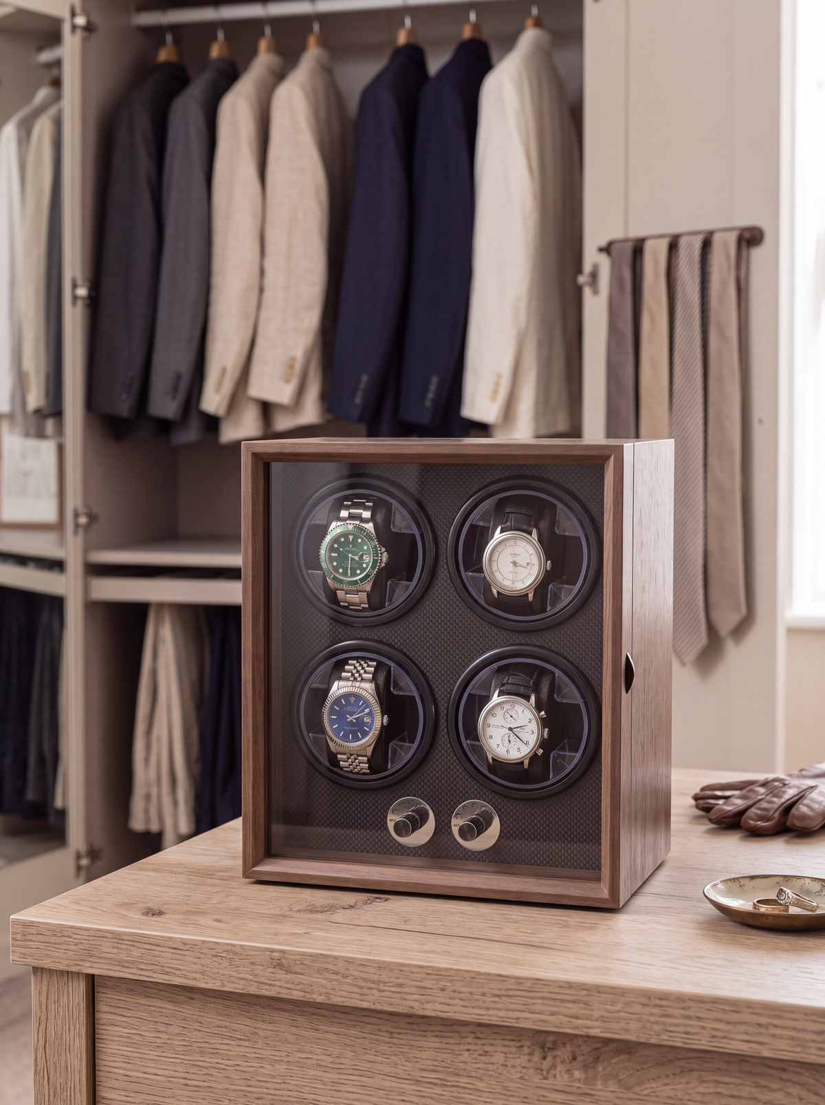 Remontoir Meuble Noyer Compact