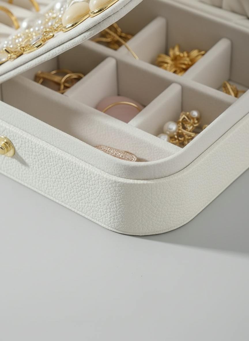 Boîte à Bijoux Double Niveau Grande Capacité