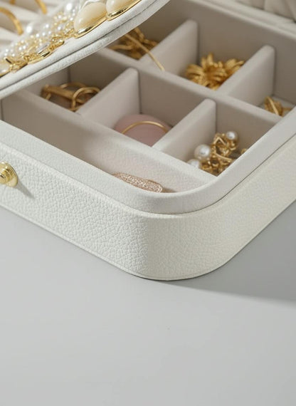 Boîte à Bijoux Double Niveau Grande Capacité