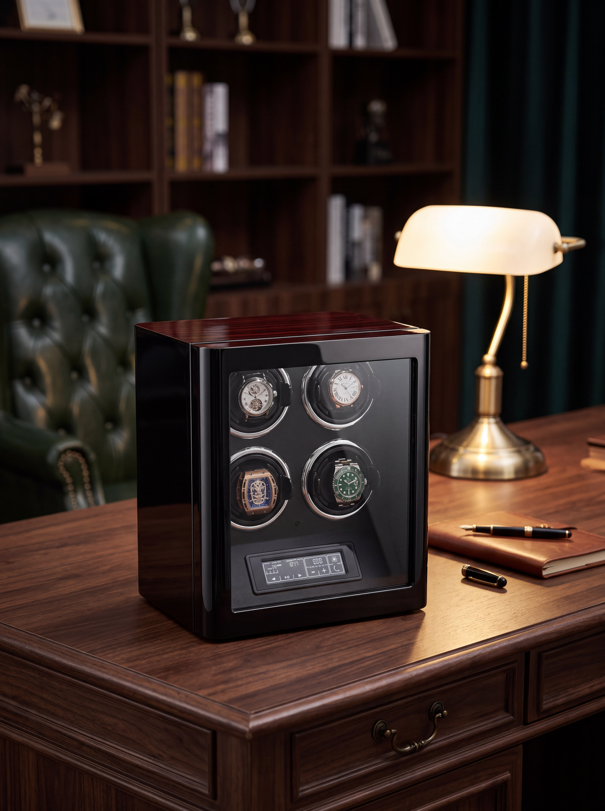 Remontoir 4 Montres Bois Empreinte