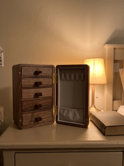 Boîte à bijoux moderne en bois