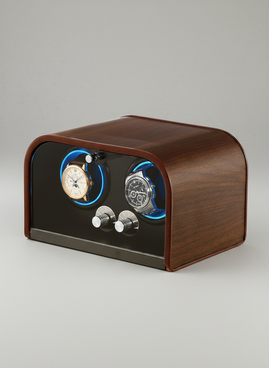 Boîte à montre automatique bois design rétro avec montres